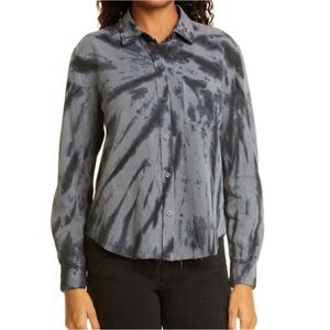Rails Gray Tie-Dye Shirt